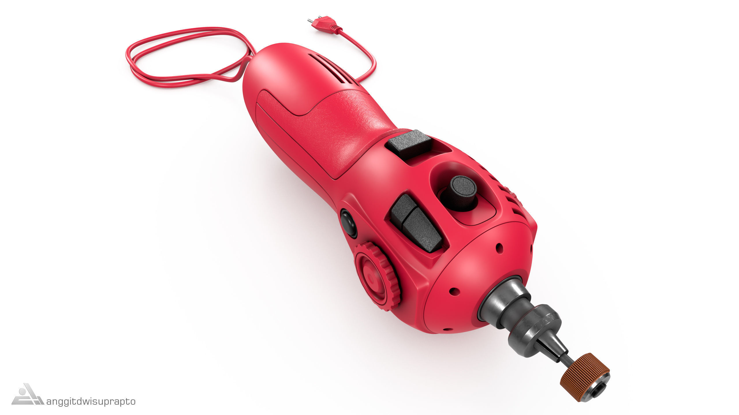 Rotary tool 3D model_4