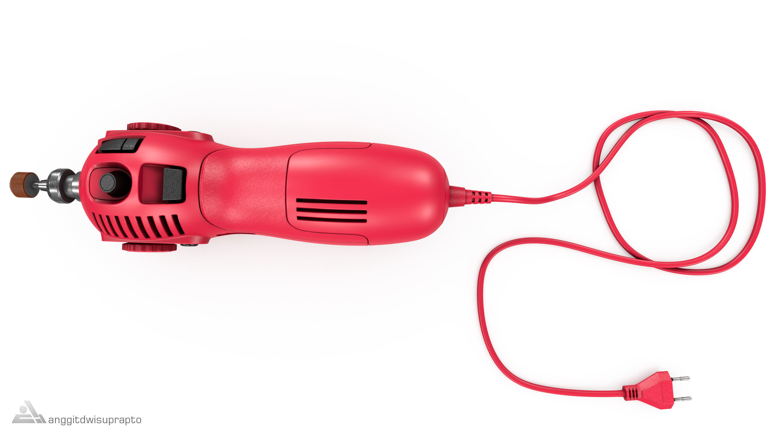 Rotary tool 3D model_7