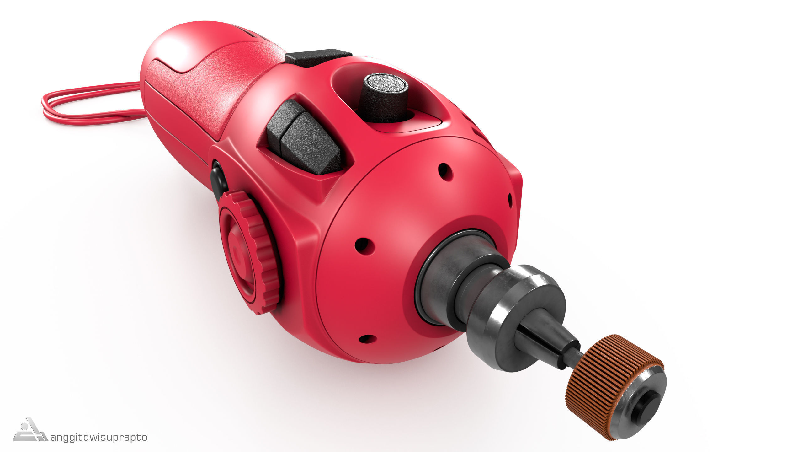 Rotary tool 3D model_3