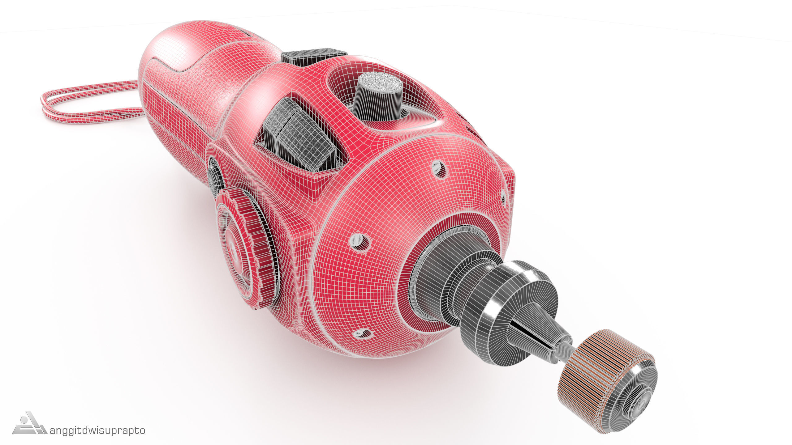 Rotary tool 3D model_9