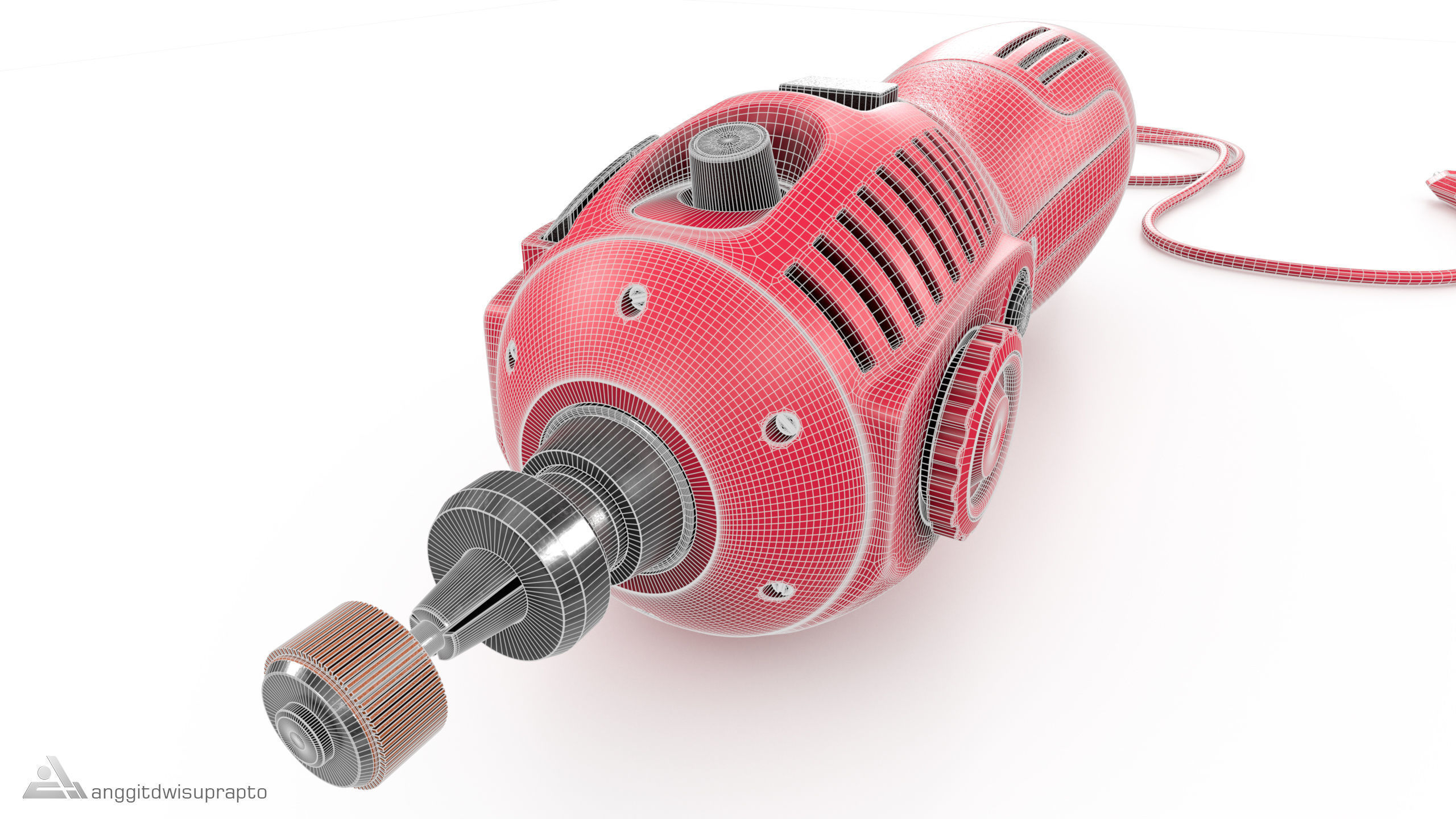 Rotary tool 3D model_10