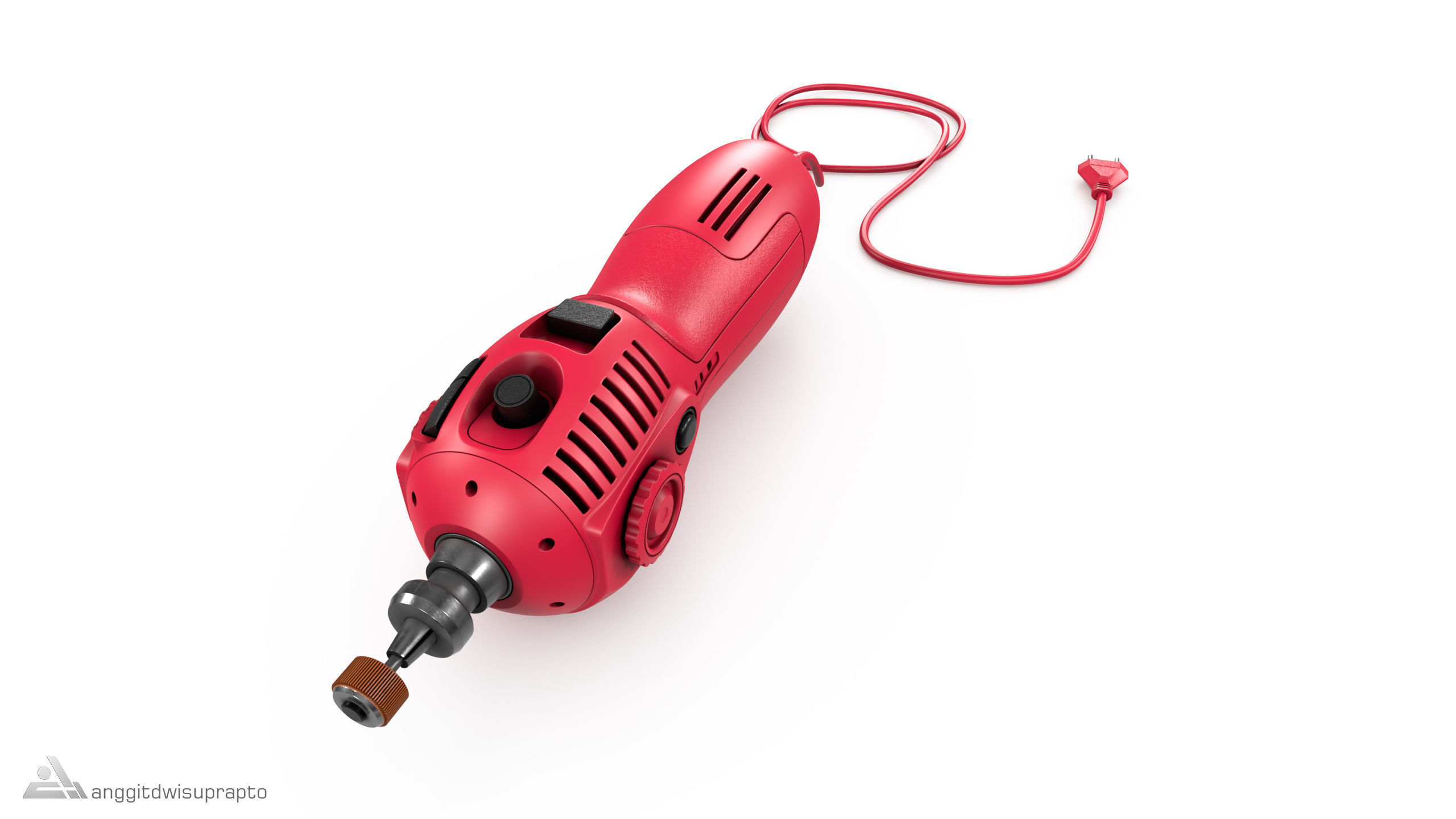 Rotary tool 3D model_5