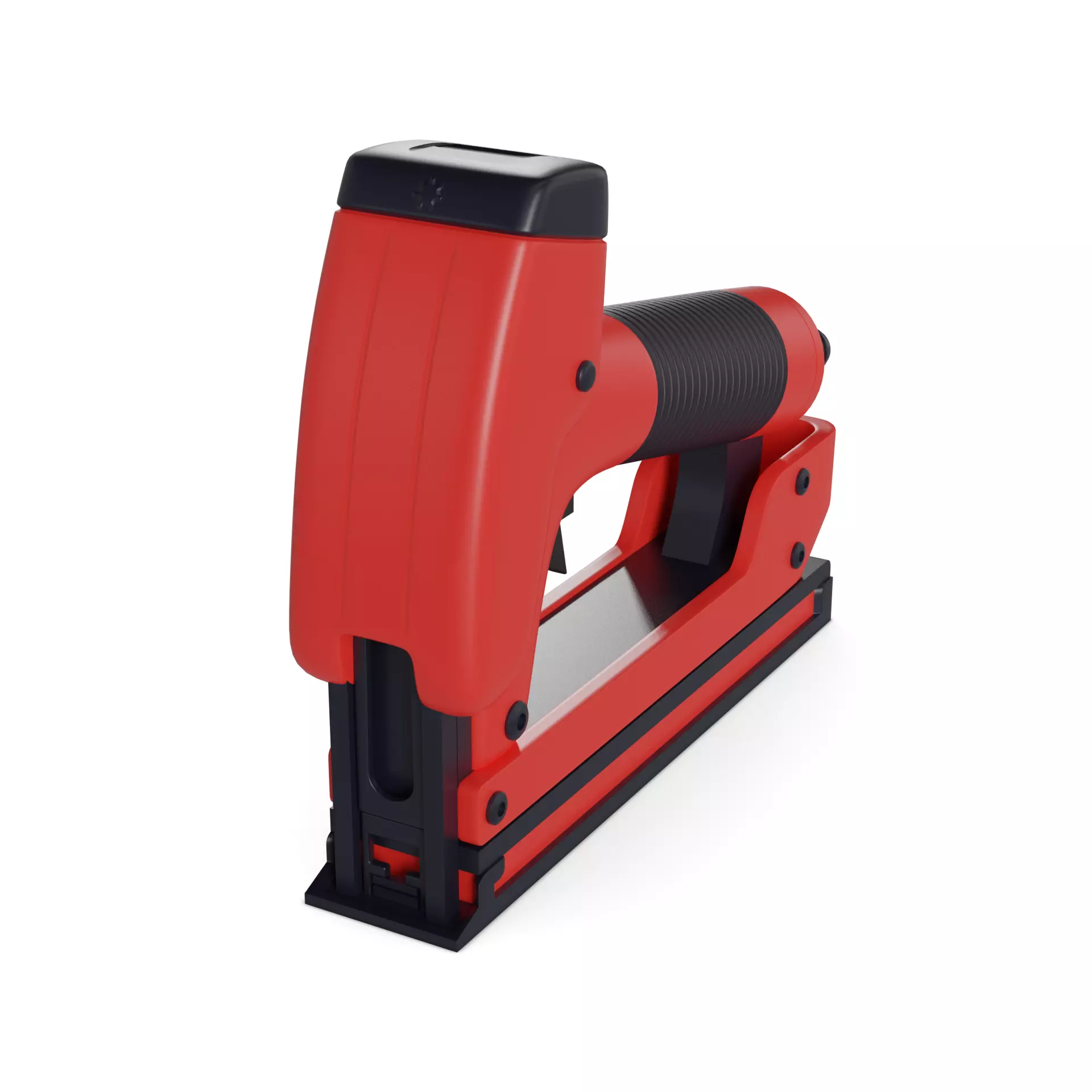 Pneumatic Stapler Low-poly 3D model_0
