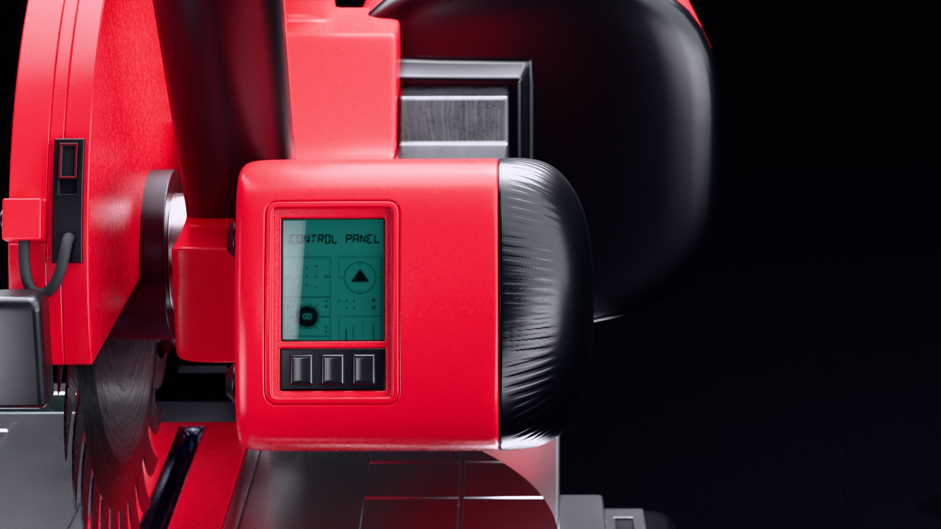 Miter Saw Low-poly 3D model_14