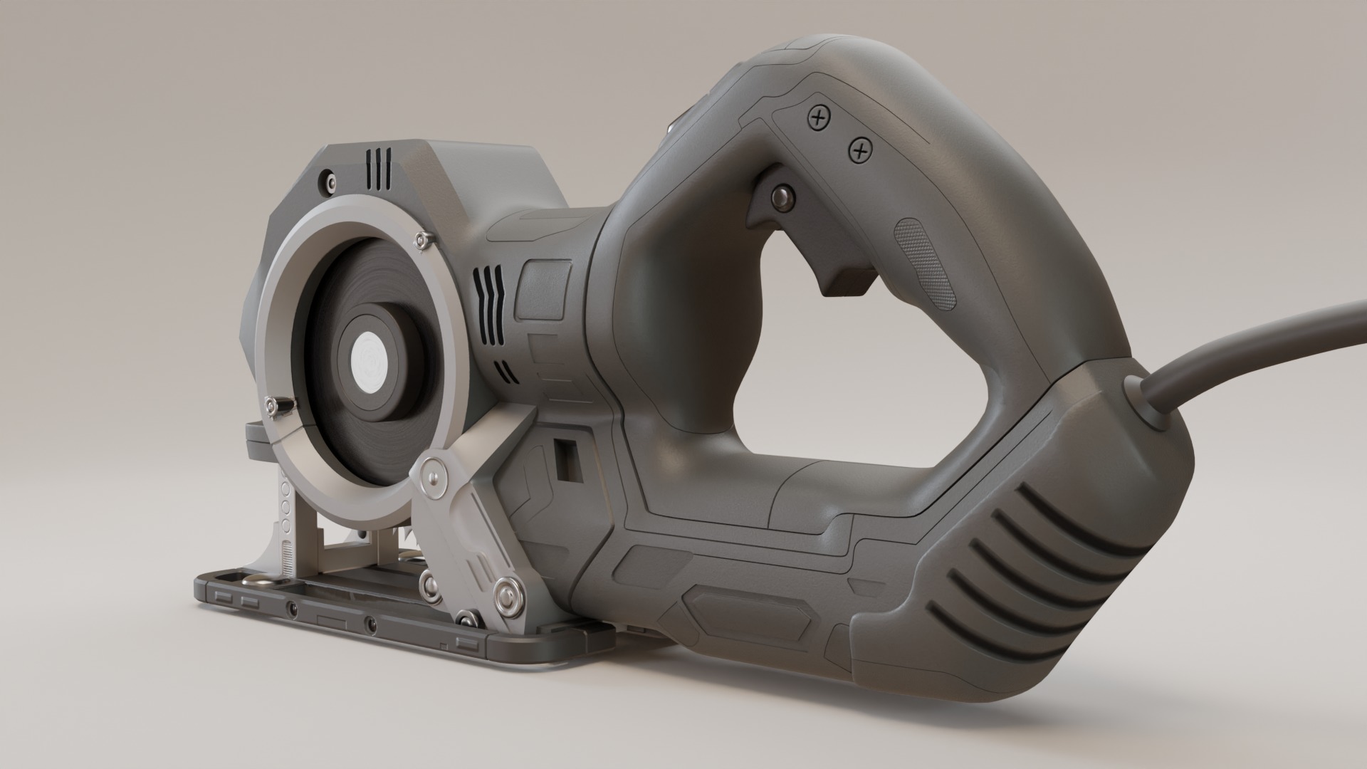 Reciprocating Saw 3D model_3