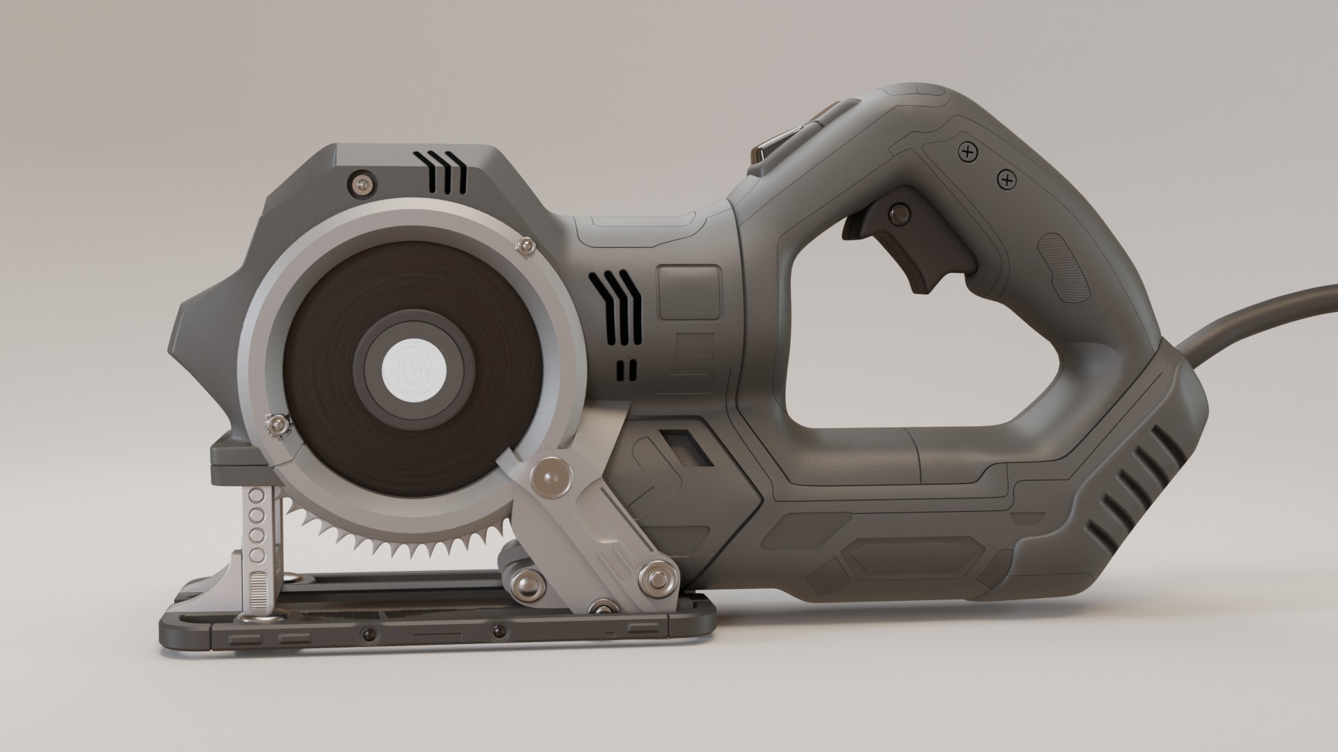 Reciprocating Saw 3D model_2