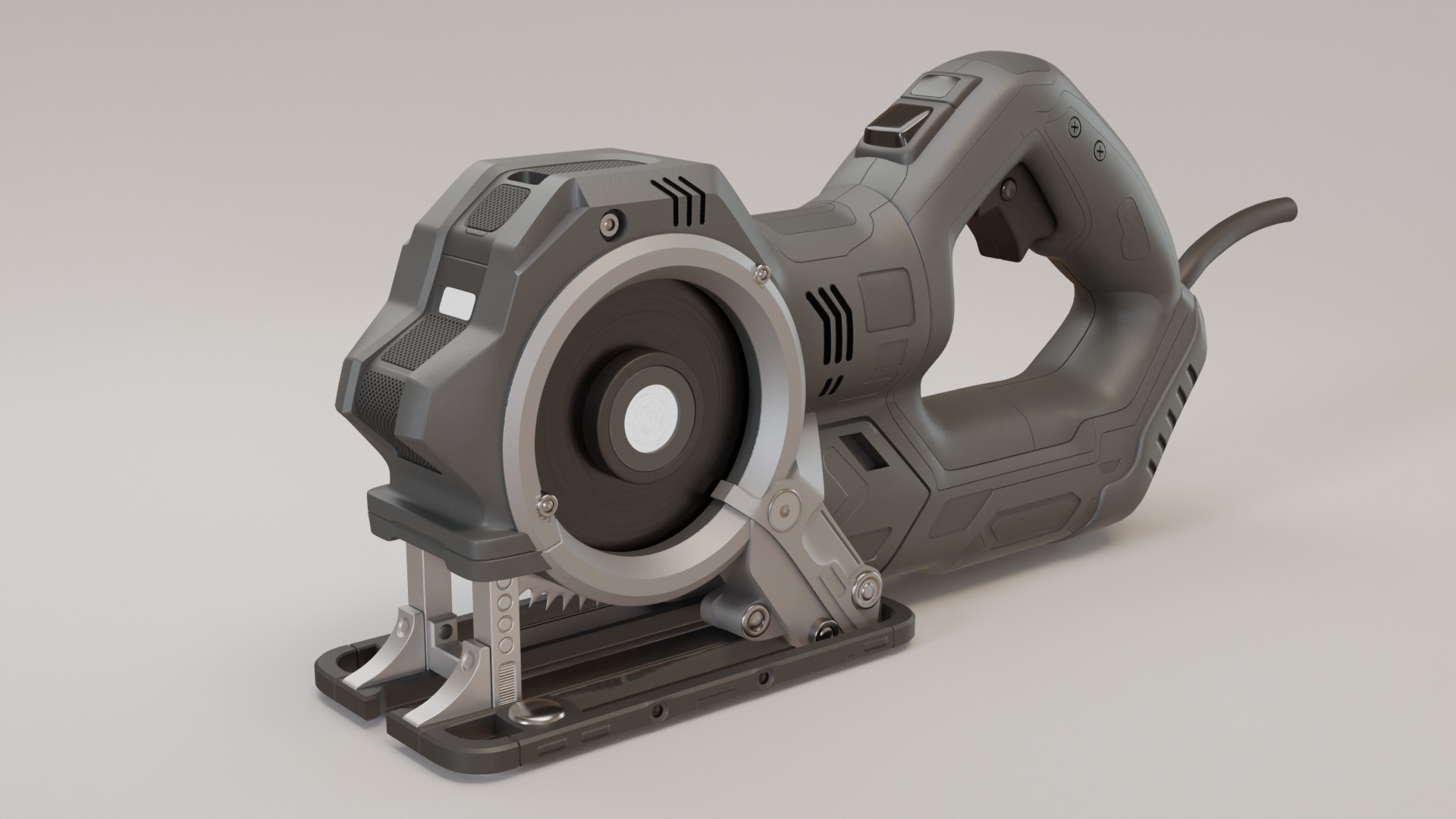 Reciprocating Saw 3D model_1