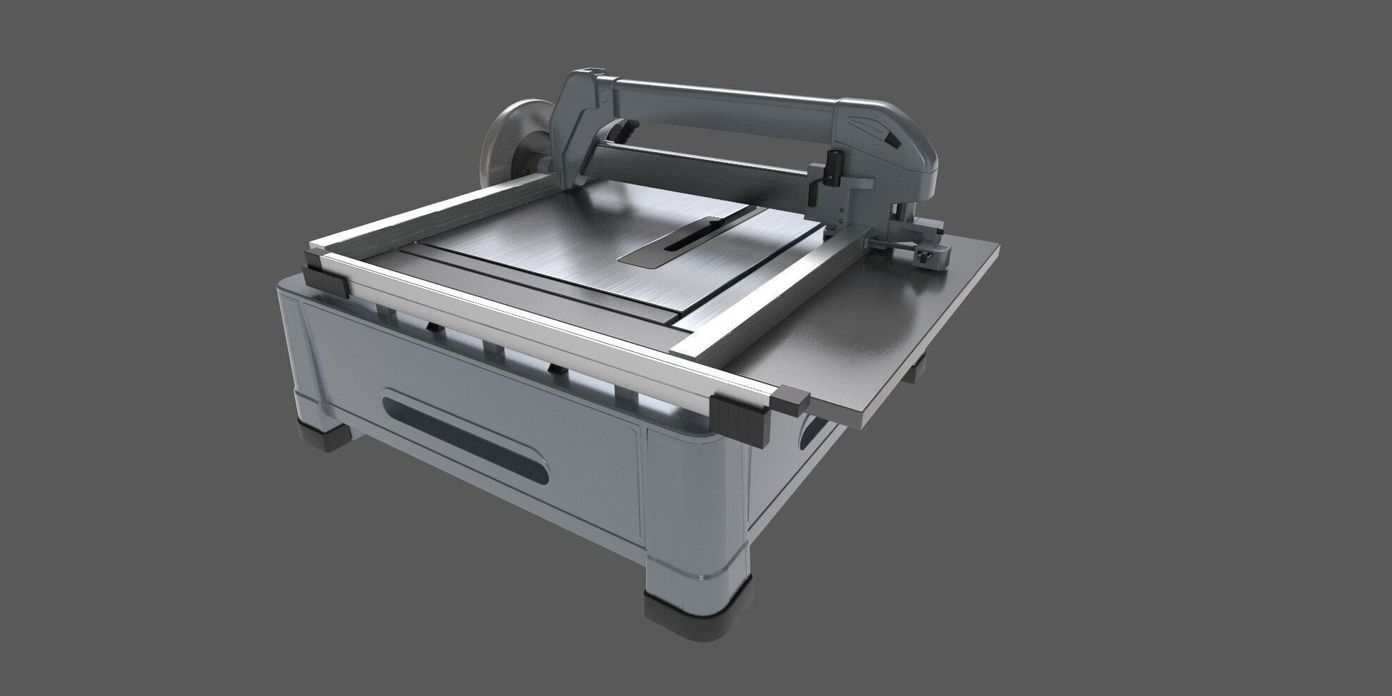 Tile Saw 3D model_3