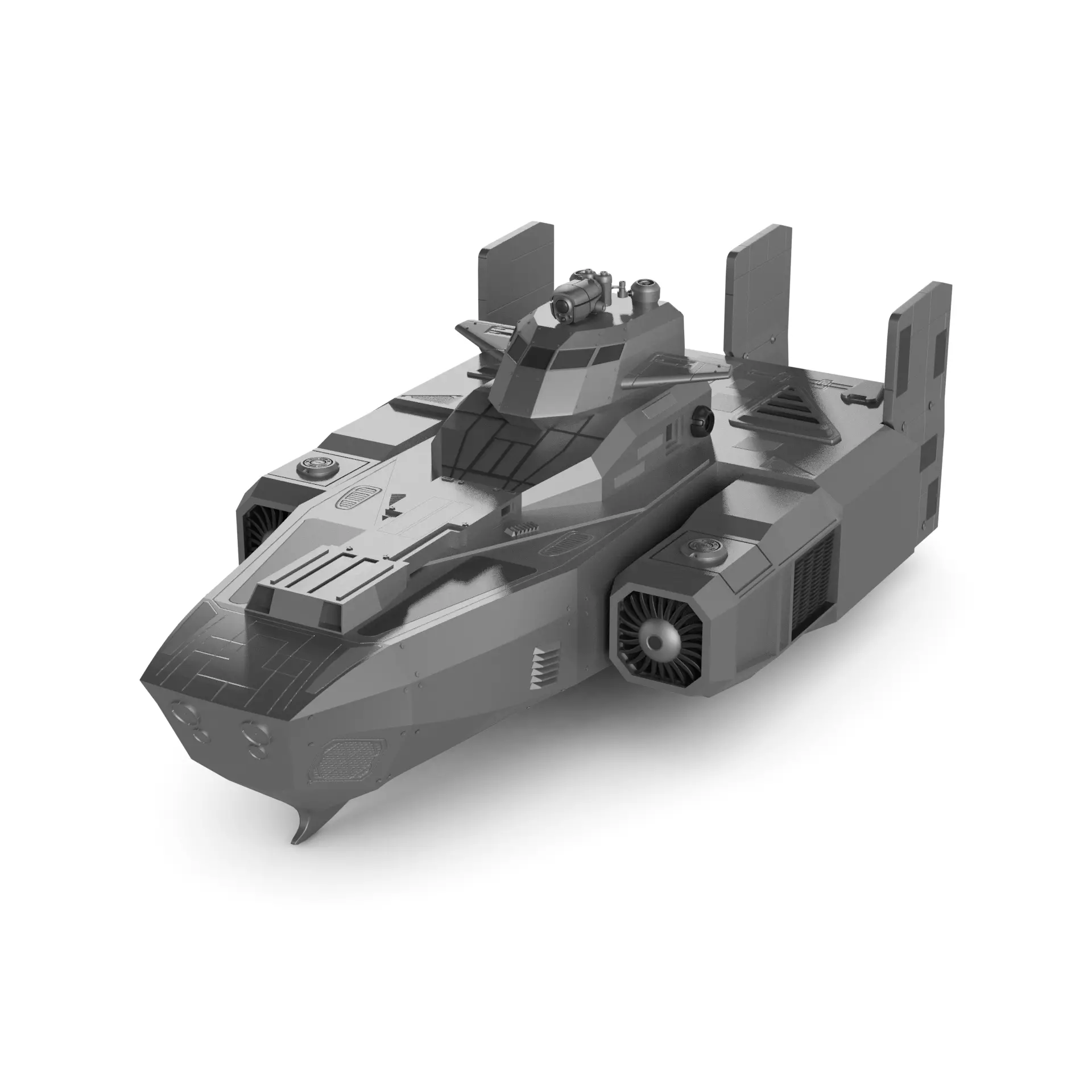 Assault Ship 3D model_0