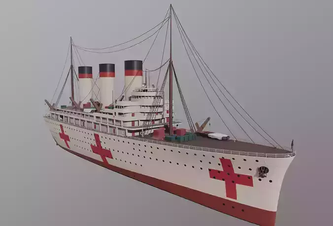 Hospital Ship 3D model