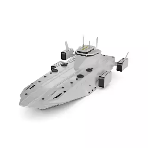Nomad Landing Ship Low-poly 3D model