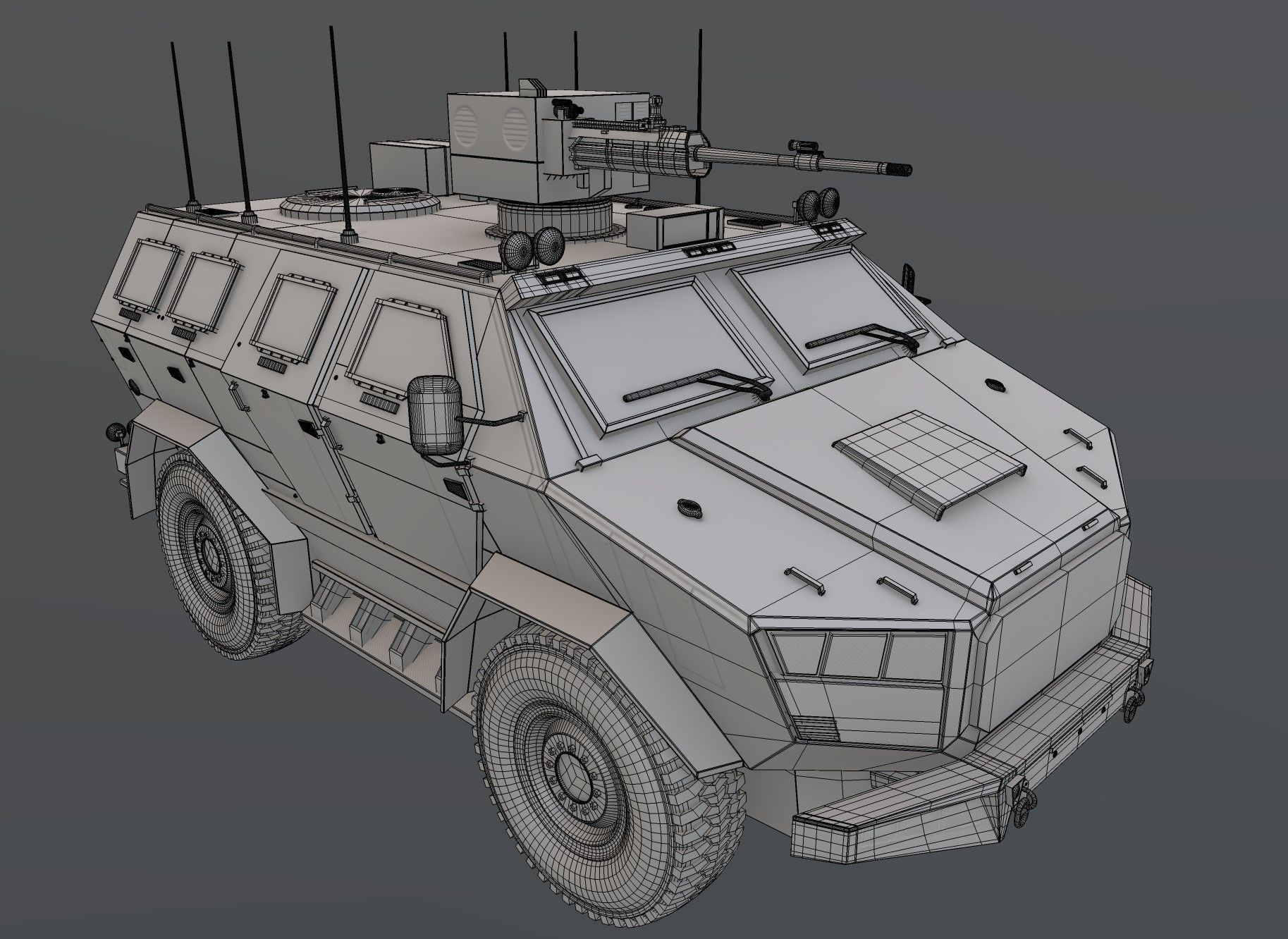 Military APC 3D model_3