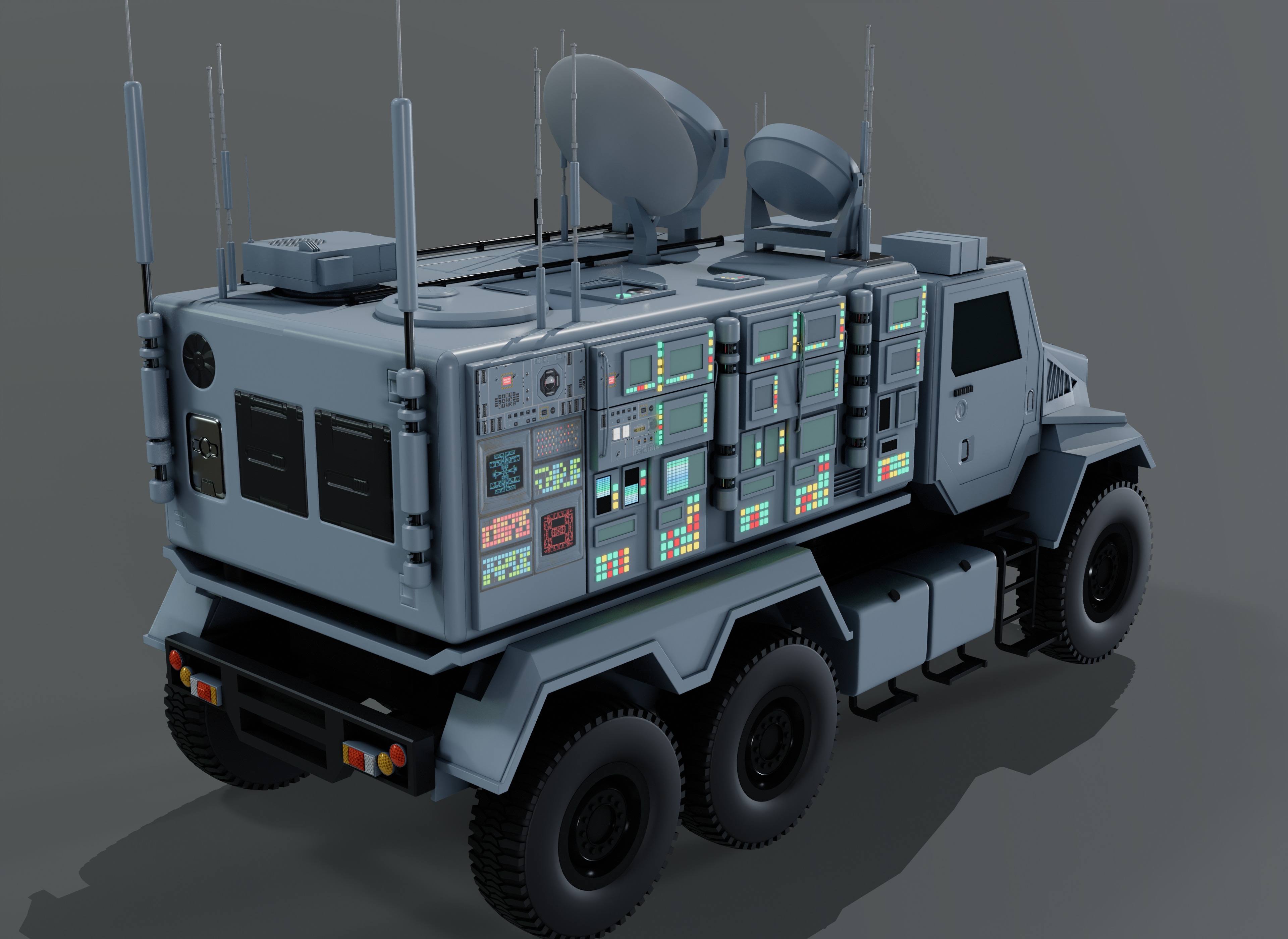 Warfare Vehicle 3D model_3