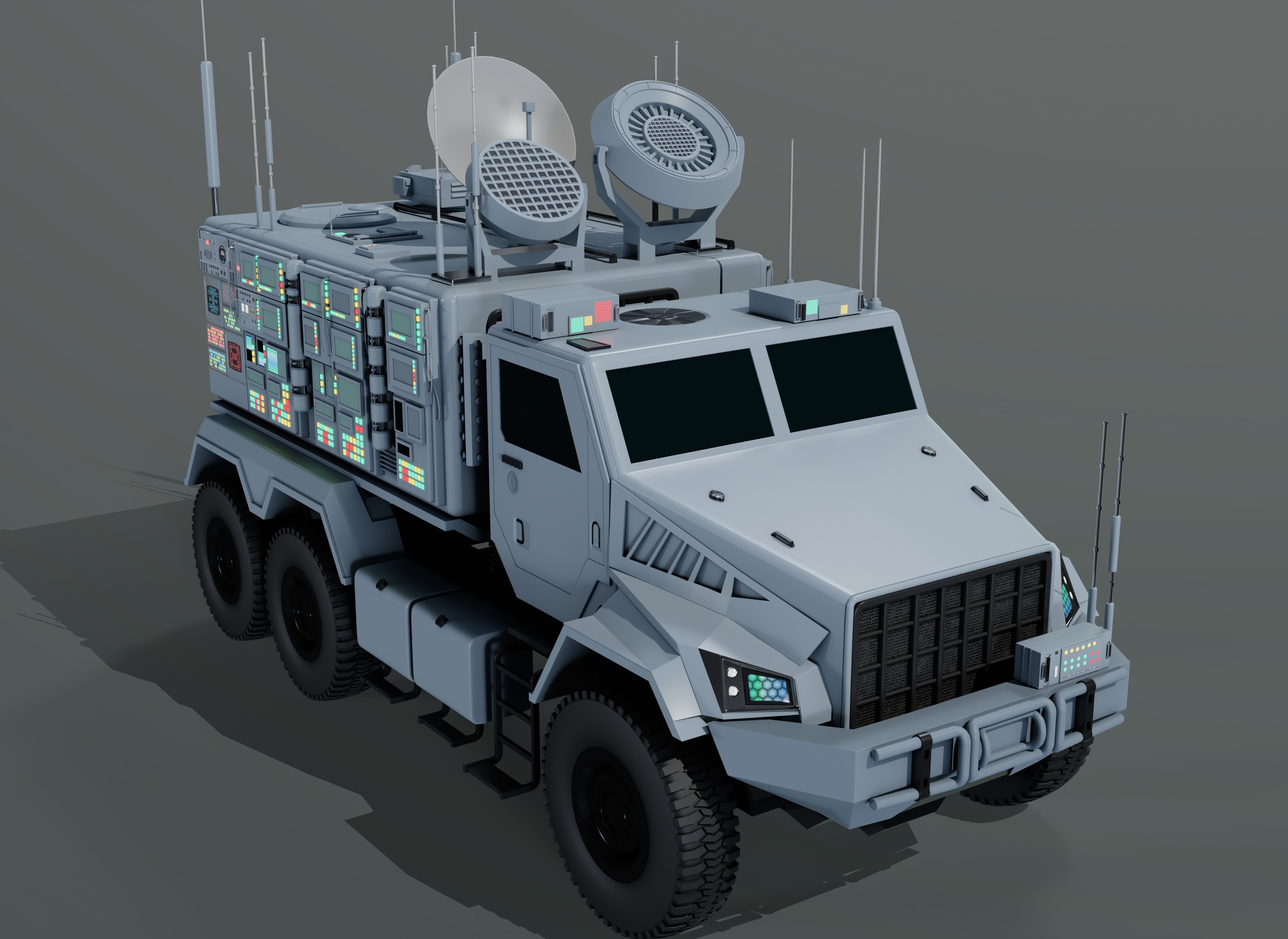 Warfare Vehicle 3D model_7