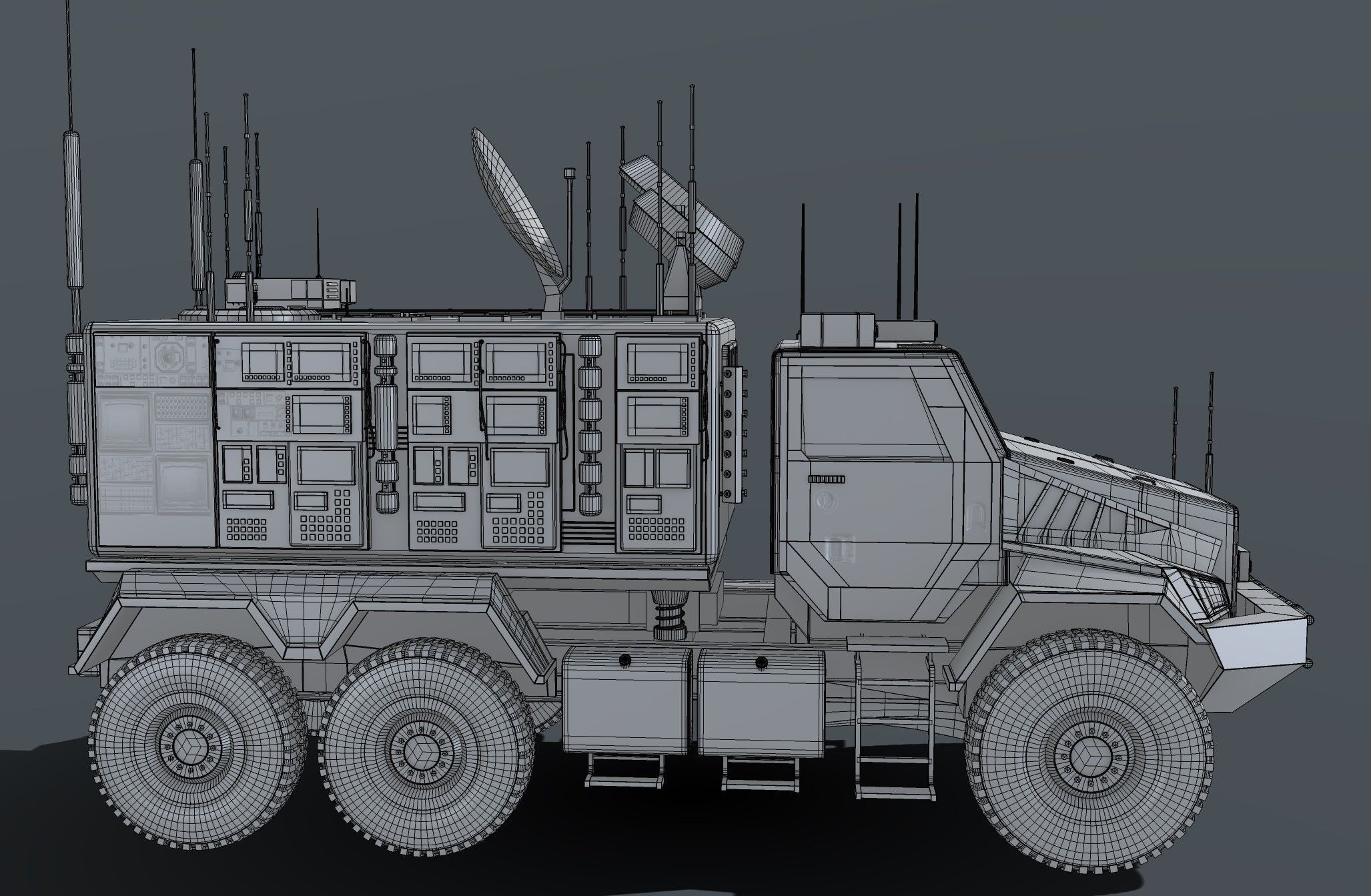 Warfare Vehicle 3D model_4