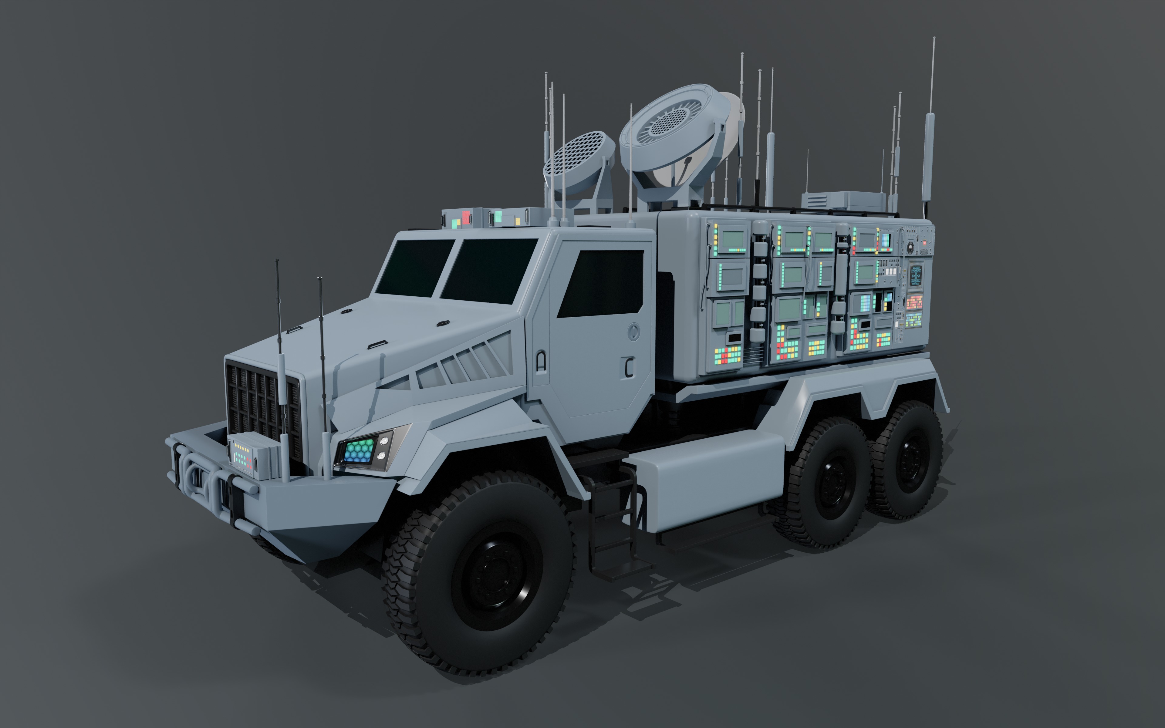 Warfare Vehicle 3D model_9