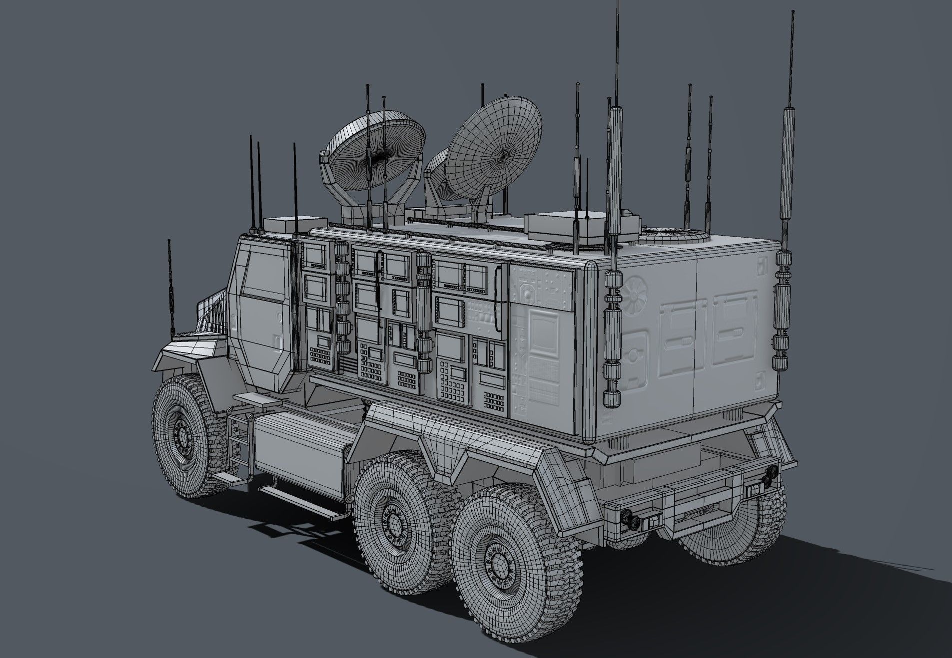 Warfare Vehicle 3D model_2