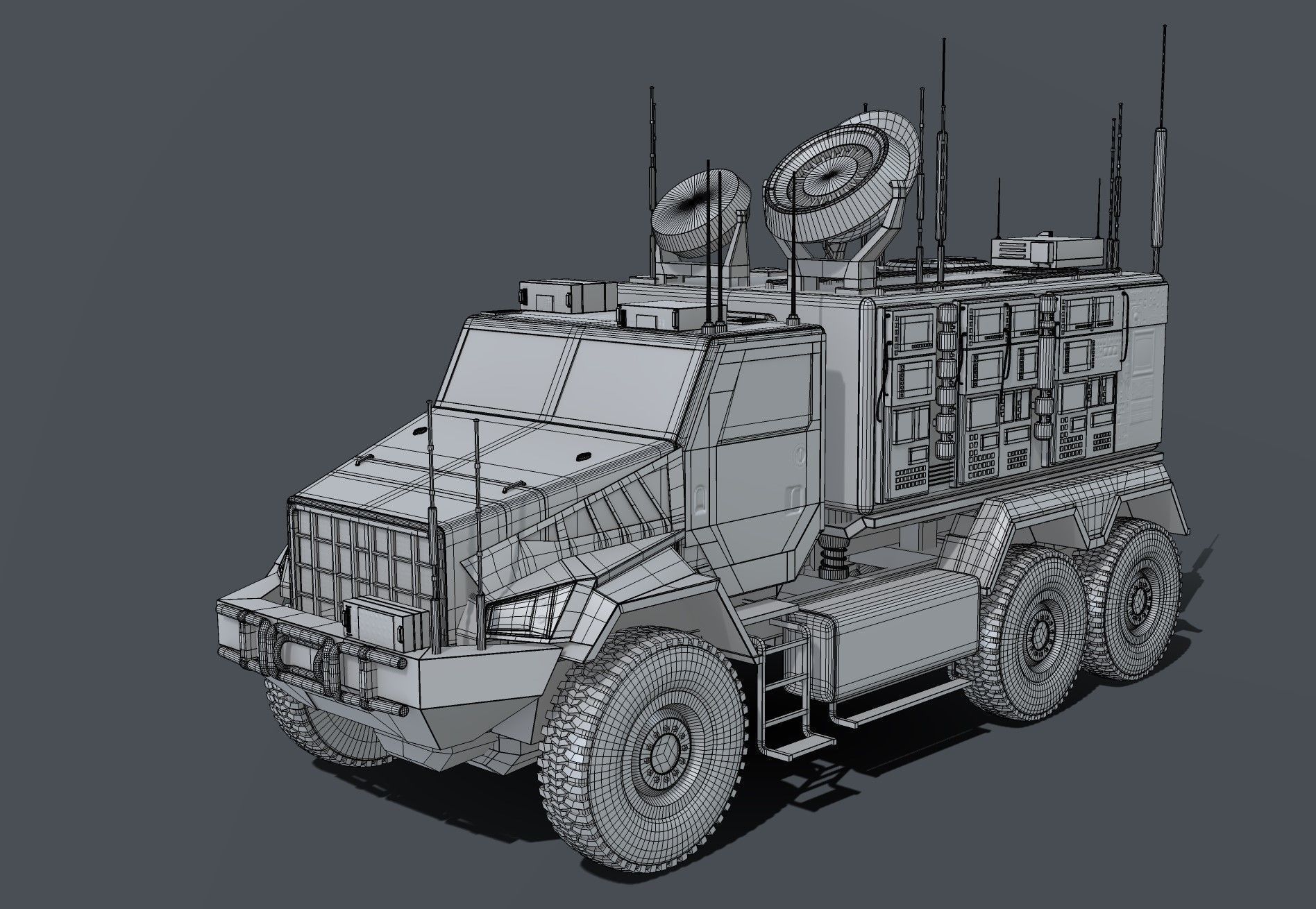 Warfare Vehicle 3D model_8
