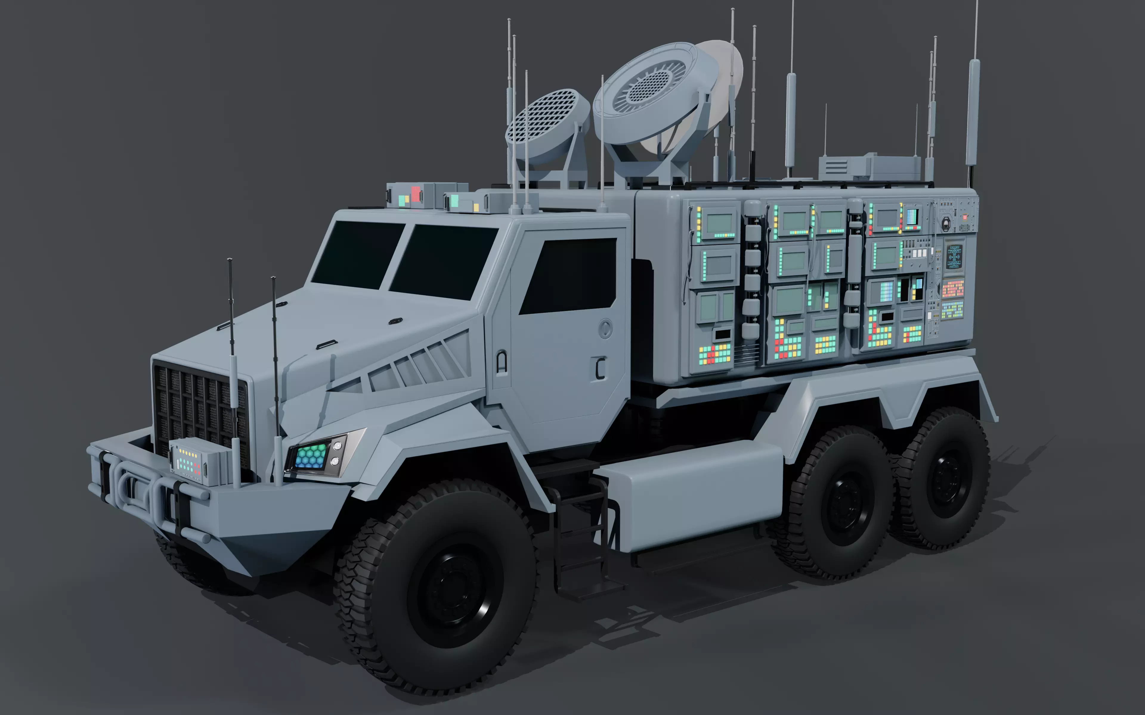Warfare Vehicle 3D model_0