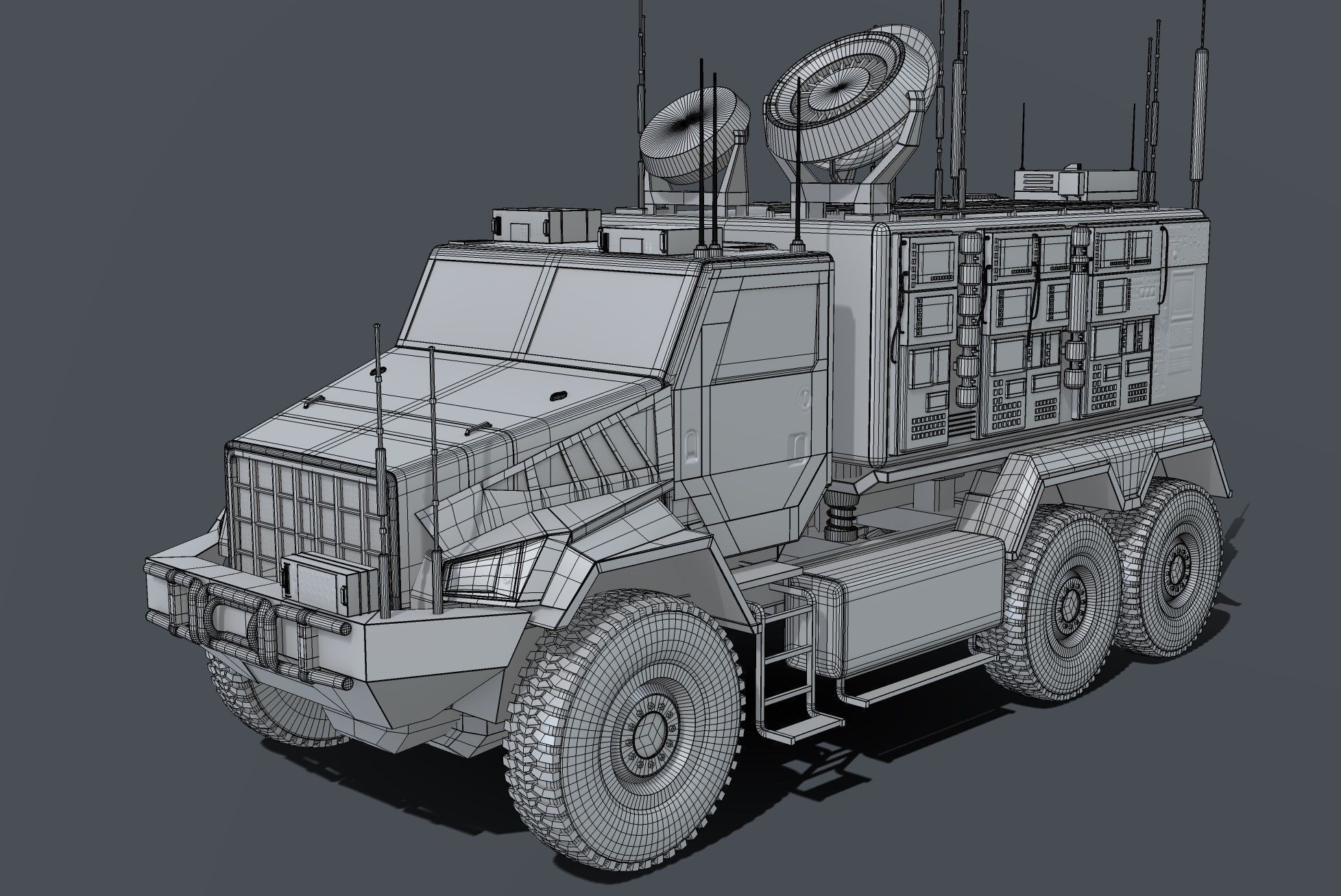 Warfare Vehicle 3D model_6