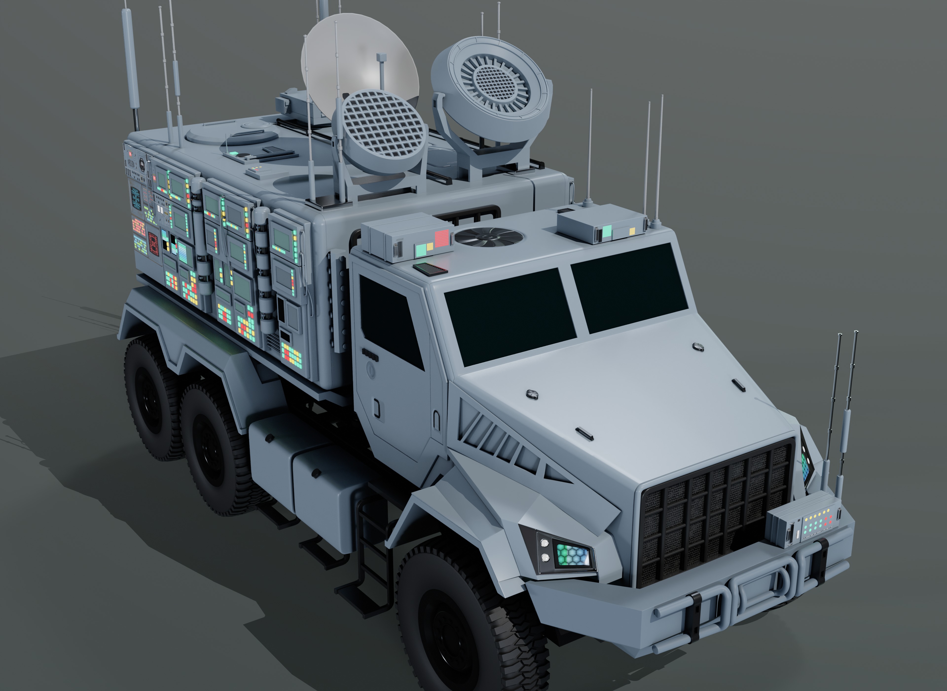 Warfare Vehicle 3D model_5