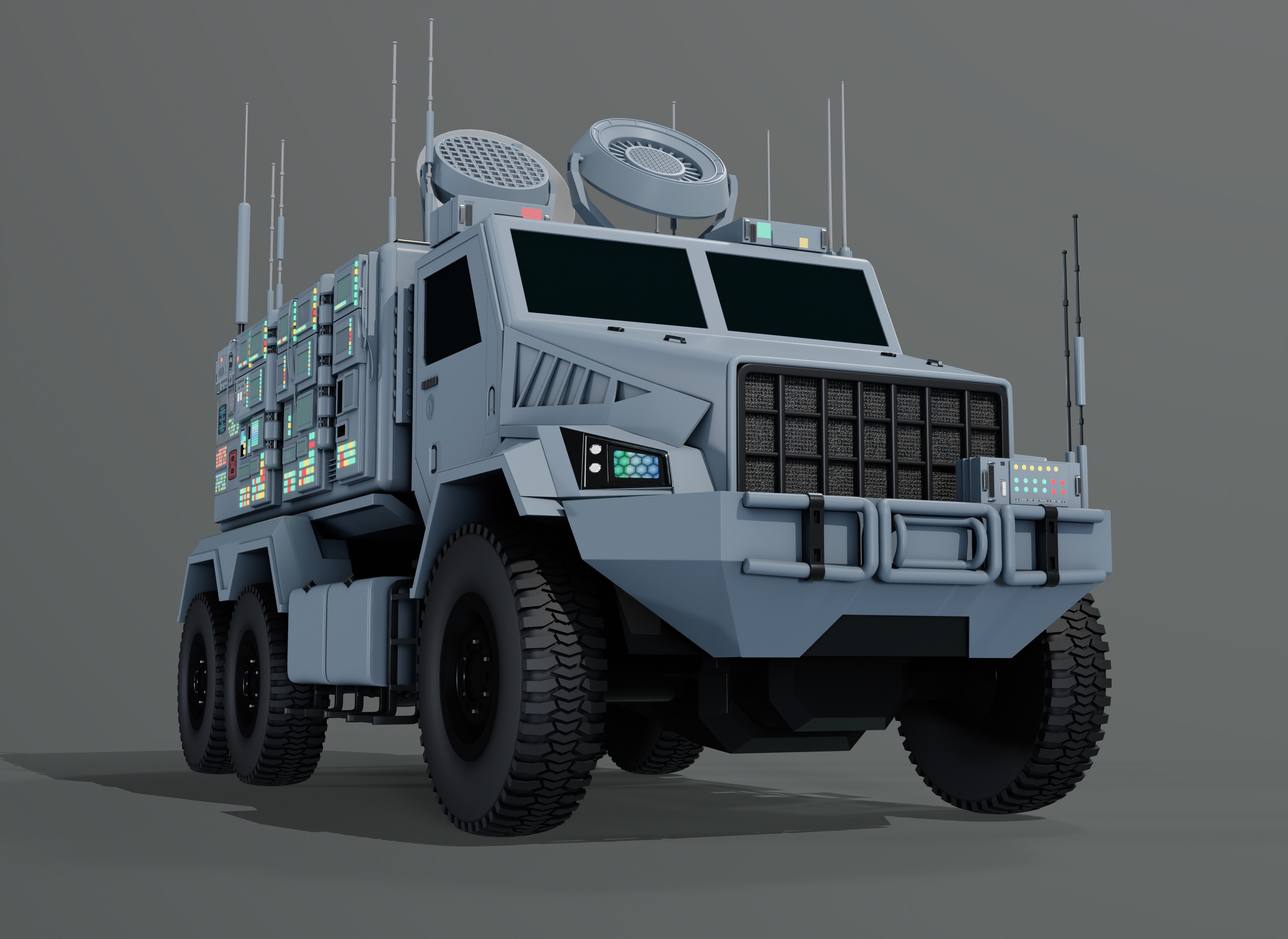 Warfare Vehicle 3D model_10