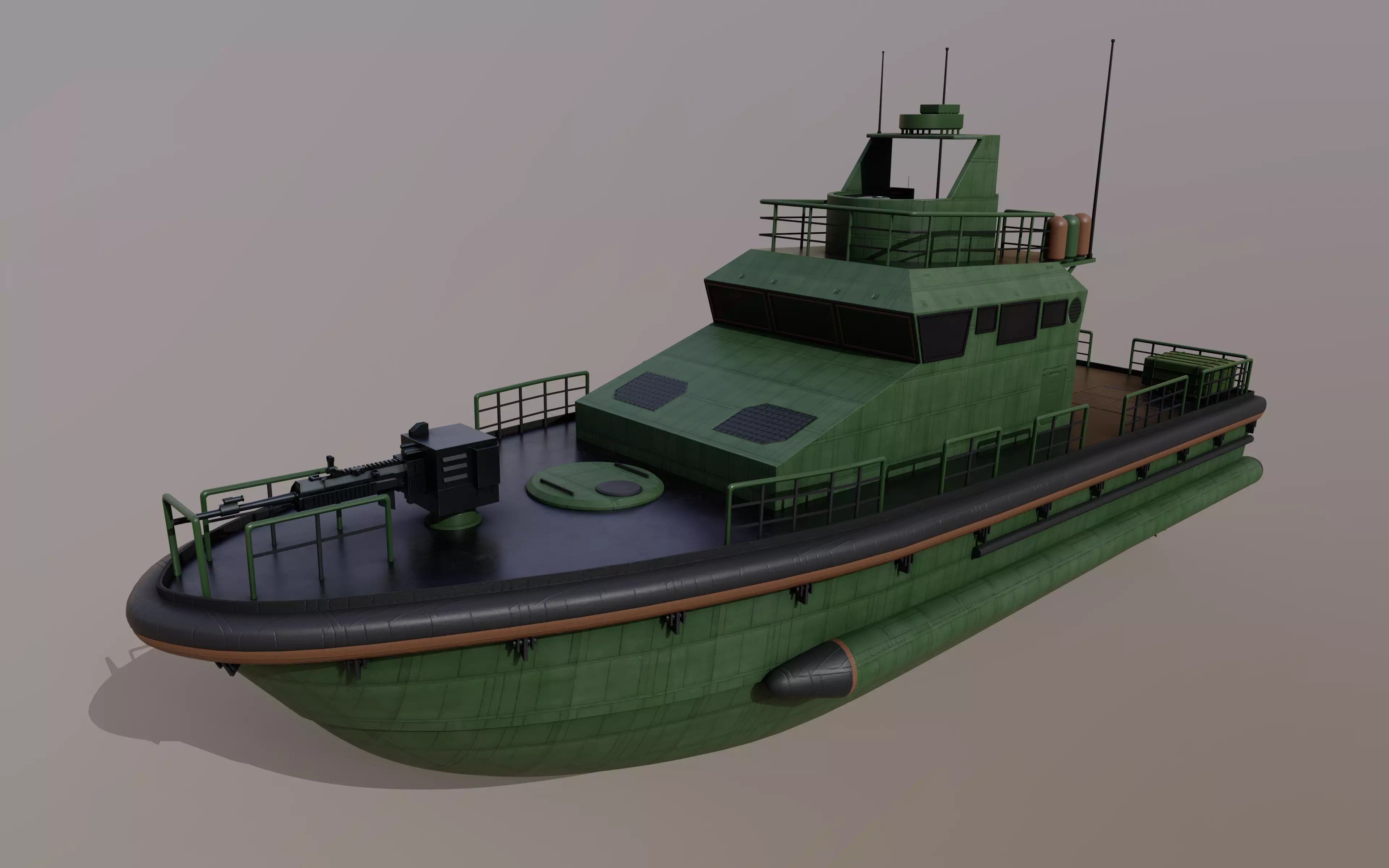 Patrol Boat 3D model_0