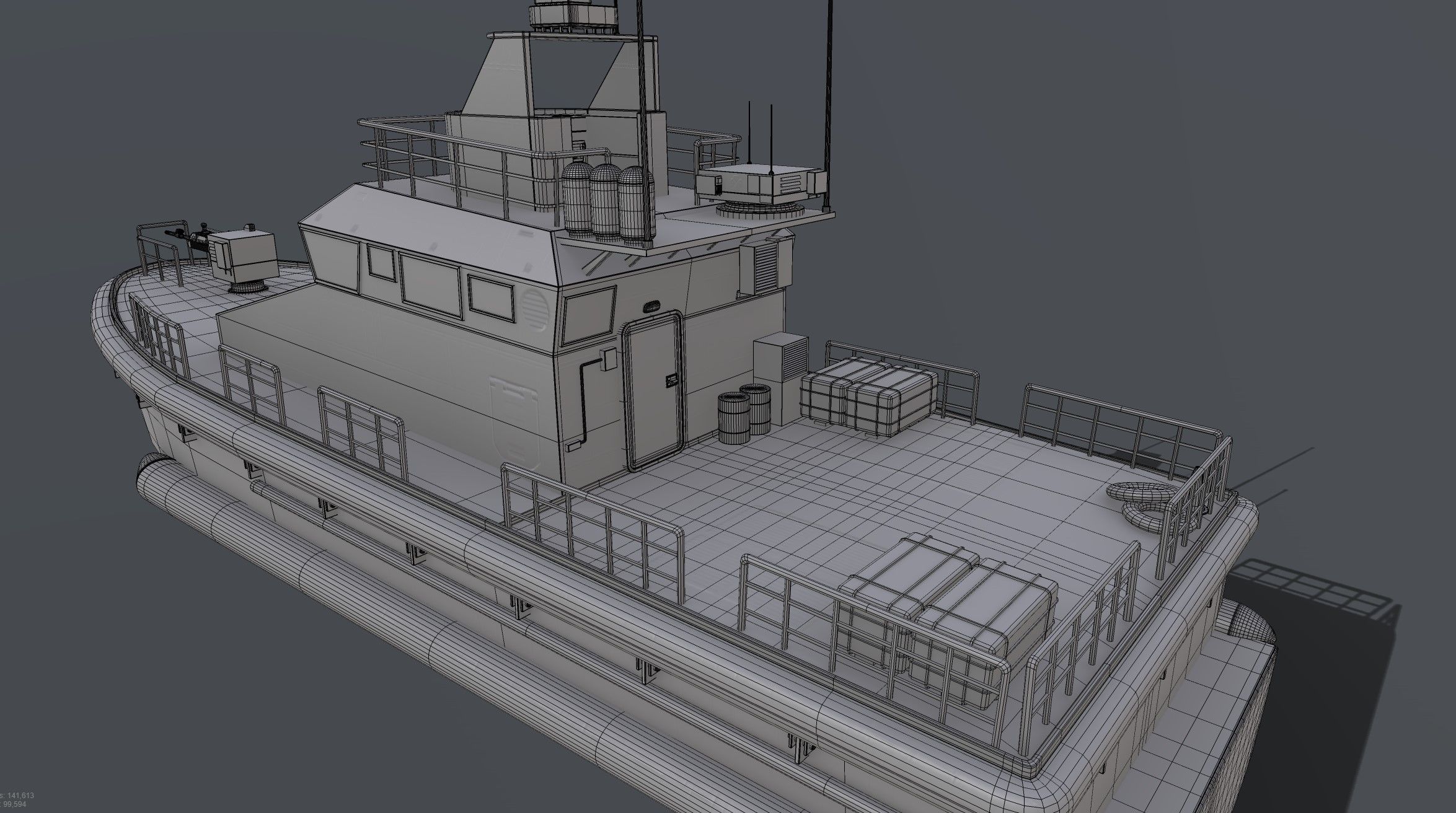 Patrol Boat 3D model_2