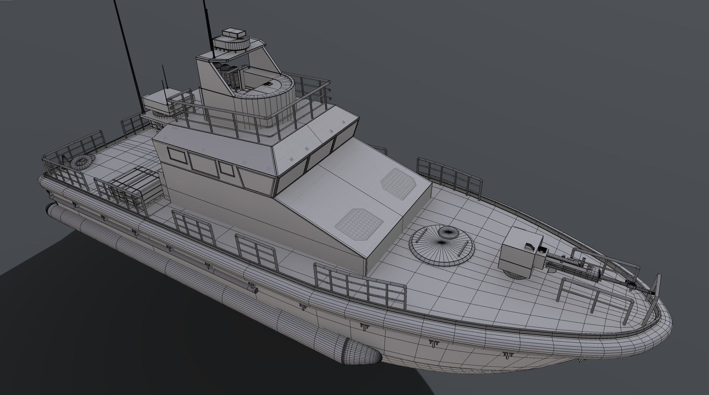 Patrol Boat 3D model_7