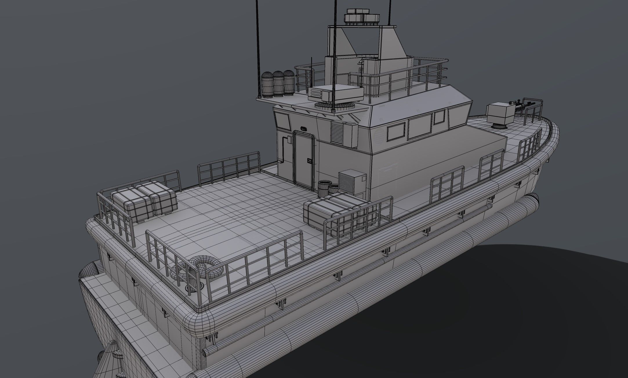 Patrol Boat 3D model_4