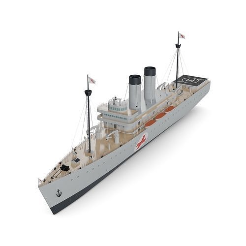 Hospital Ship 3D model
