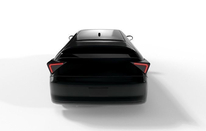 Hatchback Car 3D model 4