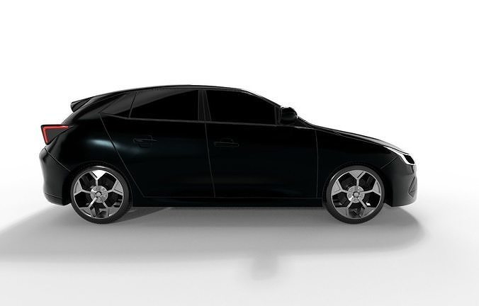 Hatchback Car 3D model 6