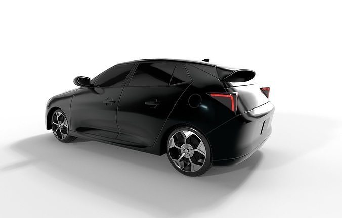 Hatchback Car 3D model 3