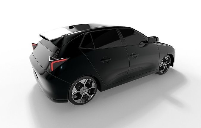 Hatchback Car 3D model 5