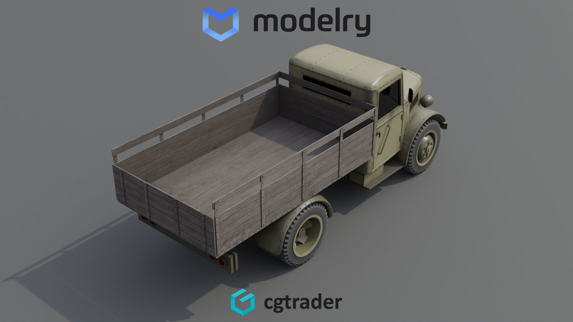 Pickup Car 3D model_2