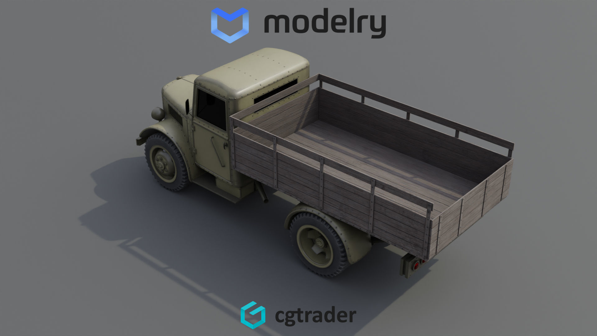 Pickup Car 3D model_3