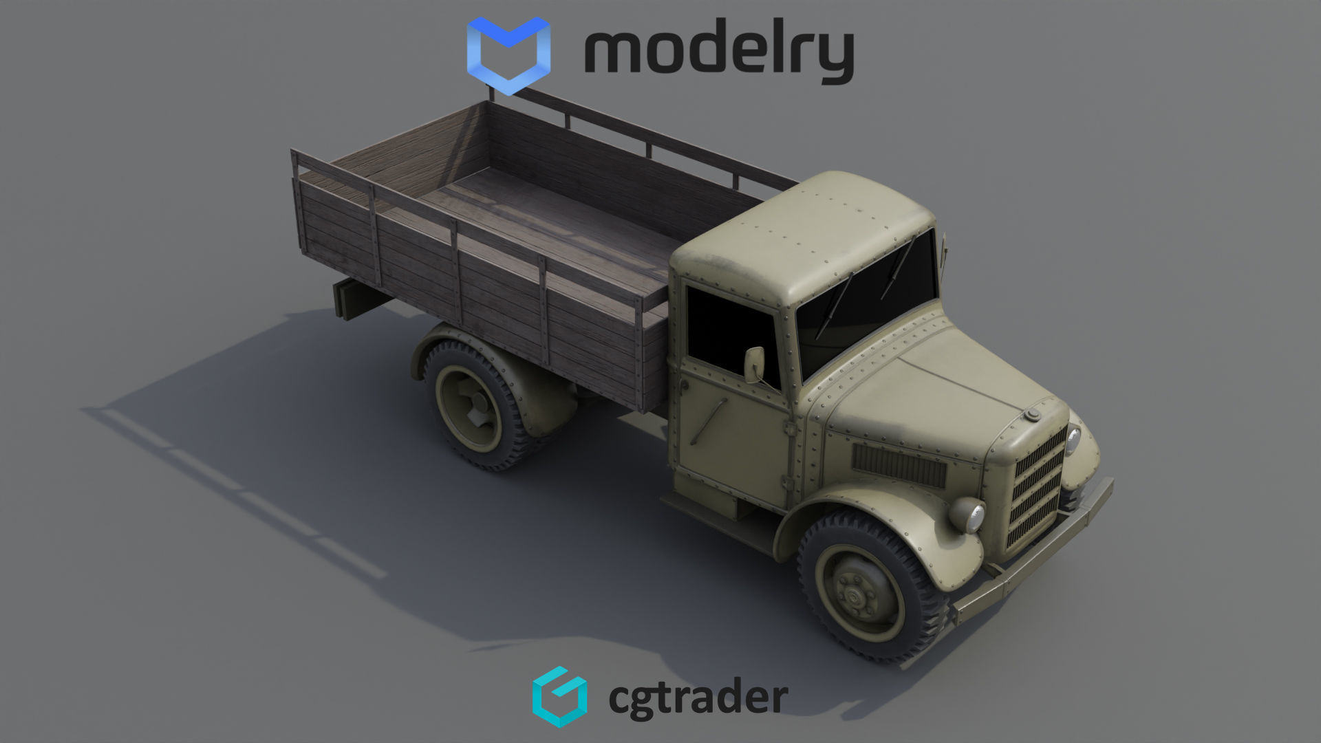 Pickup Car 3D model_1