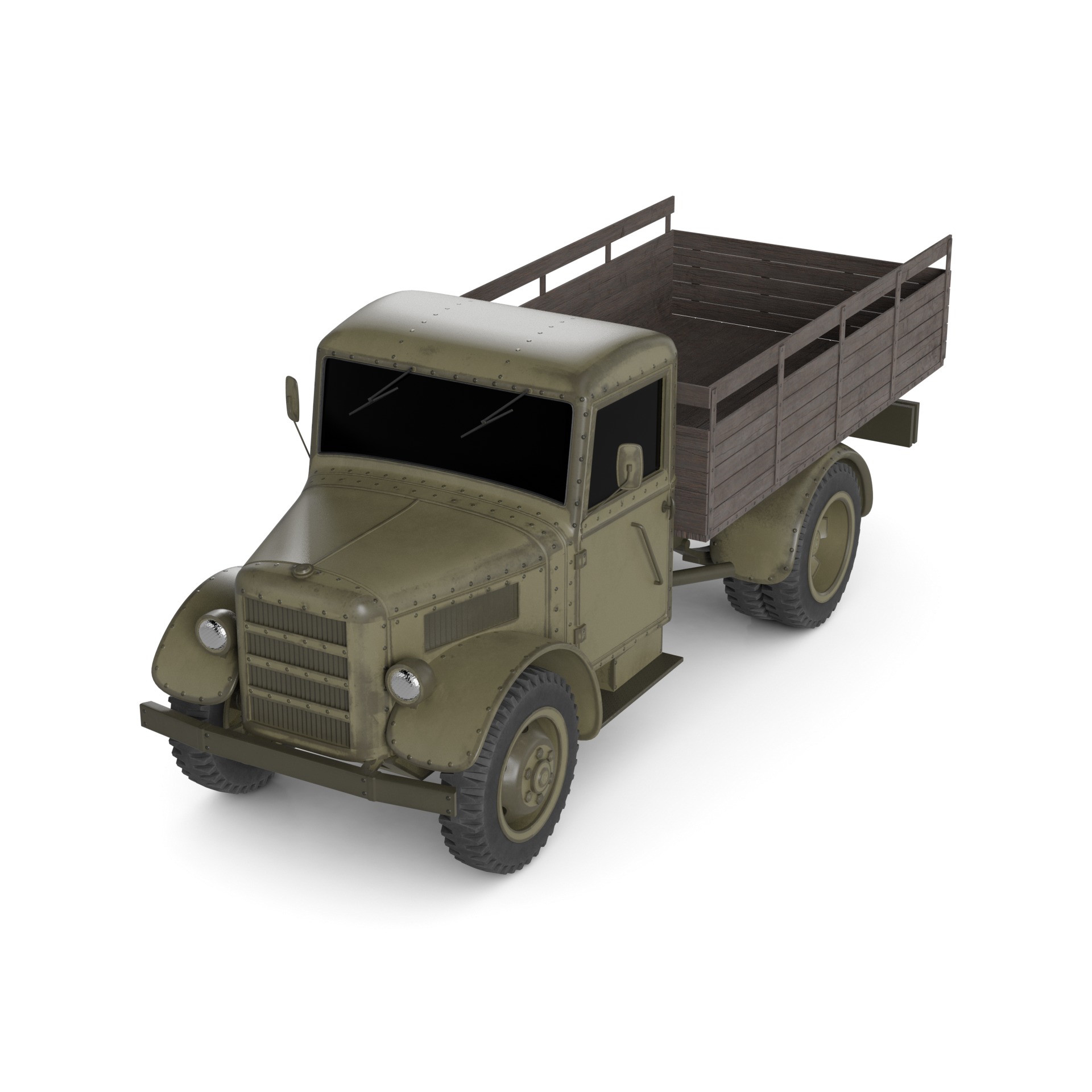 Pickup Car 3D model_4