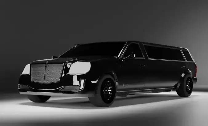 Obsidian LX Executive Black Limousine Car