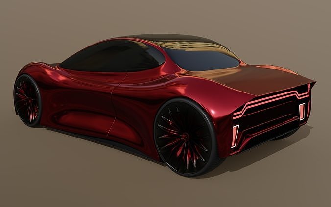 Sports Car 3D model 6