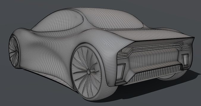 Sports Car 3D model 5