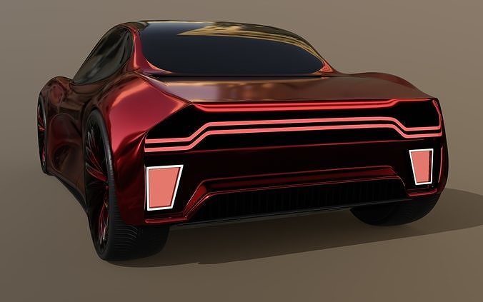 Sports Car 3D model 2