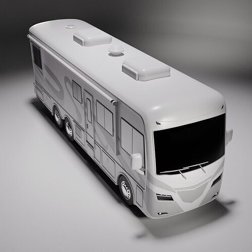Nomad Luxury RV Explorer Car Low-poly 3D model 7