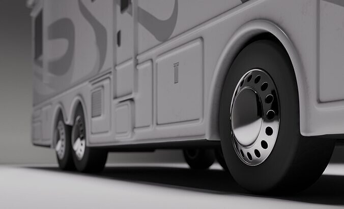 Nomad Luxury RV Explorer Car Low-poly 3D model 4