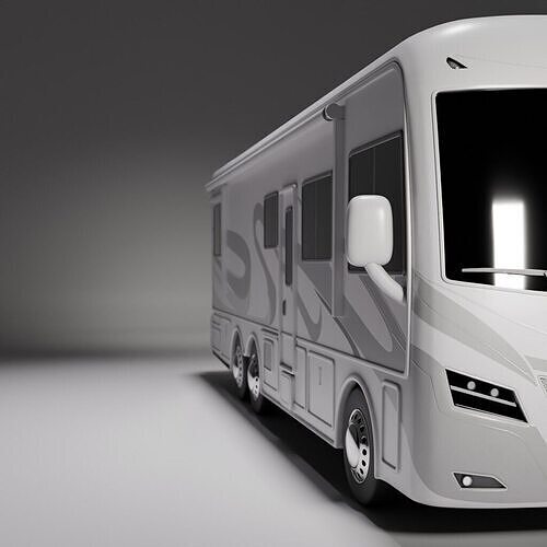 Nomad Luxury RV Explorer Car Low-poly 3D model 3