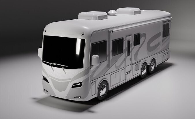 Nomad Luxury RV Explorer Car Low-poly 3D model