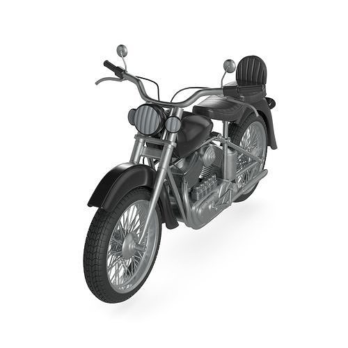 Cruiser Motorcycle 3D model