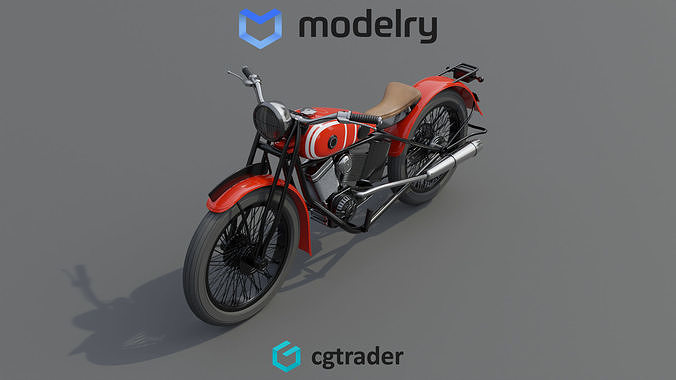 Cruiser Motorcycle 3D model