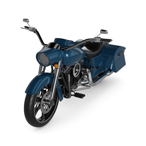 Cruiser Motorcycle 3D model